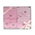 4pc Baby Clothing set - Pink Butterfly 
