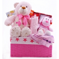 Baby Gift Basket Pink